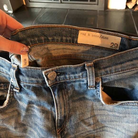 Rag & Bone distressed jeans (can fit 26-30) - Picture 4 of 8